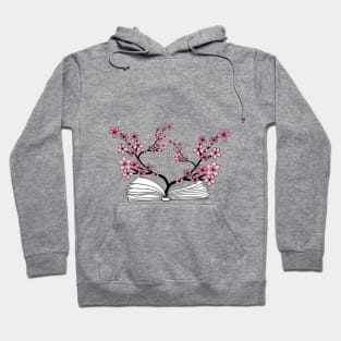 Open Book With Flowers Hoodie